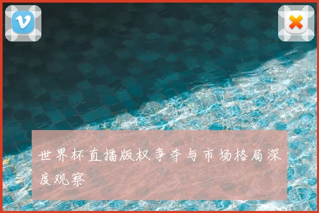 世界杯直播版权争夺与市场格局深度观察