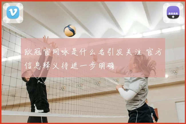 欧冠官网咏是什么名引发关注 官方信息释义待进一步明确