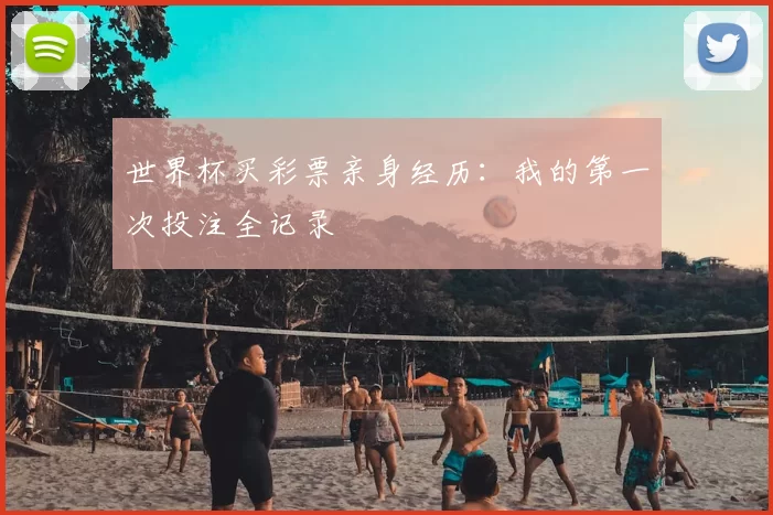 世界杯买彩票亲身经历:我的第一次投注全记录