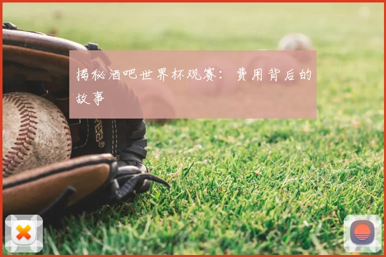 揭秘酒吧世界杯观赛:费用背后的故事