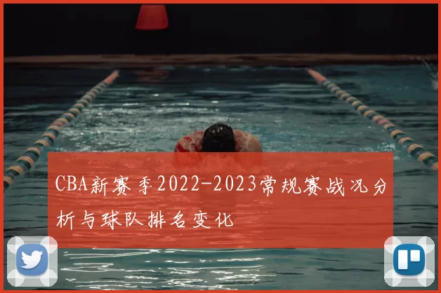 CBA新赛季2022-2023常规赛战况分析与球队排名变化